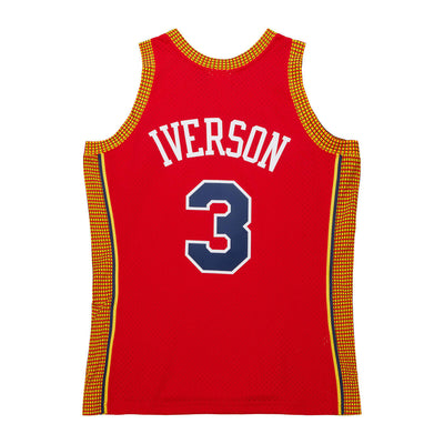 NBA HWC JERSEY 76ERS 2004 ALLEN IVERSON - Victory Red - Image 2