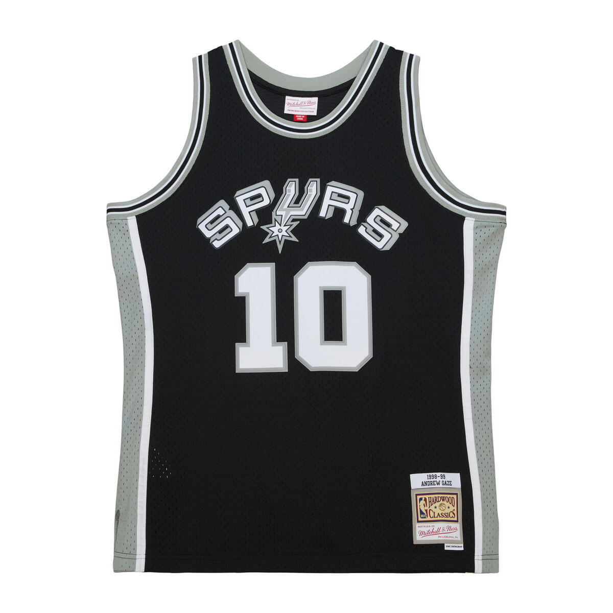 NBA DARK JERSEY SPURS 1998 ANDREW GAZE - Black - Image 1