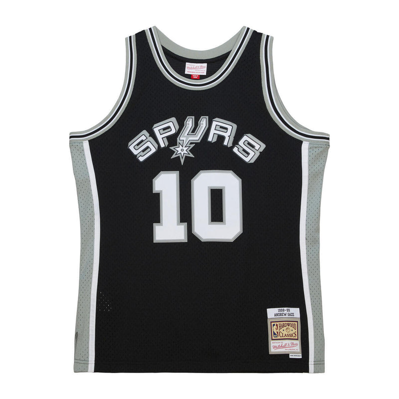 NBA DARK JERSEY SPURS 1998 ANDREW GAZE - Black - Image 1