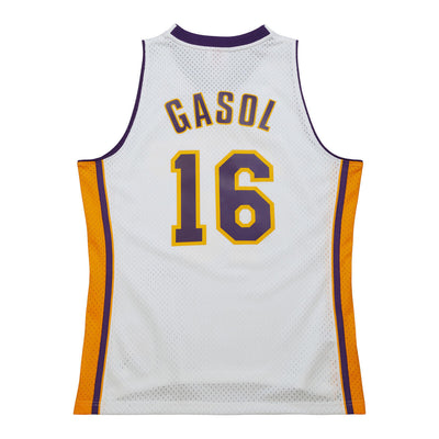 NBA WHITE LOS LAKERS JERSEY LAKERS 2008 PAU GASOL - White - Image 2