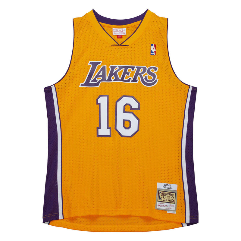 NBA GOLD JERSEY LAKERS 2009 PAU GASOL - Light Gold - Image 1