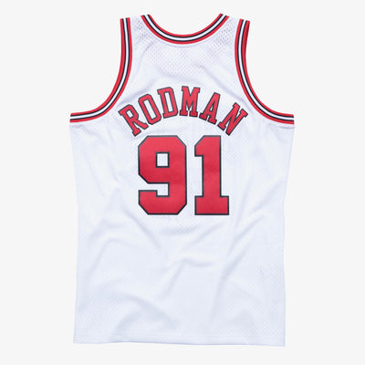 NBA SWINGMAN JERSEY BULLS 97-98 DENNIS RODMAN - White - Image 2