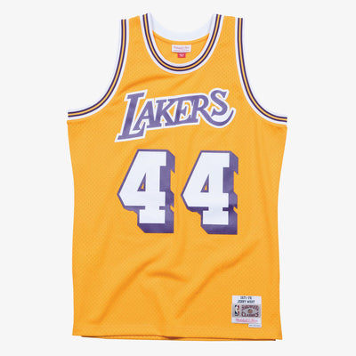 NBA SWINGMAN JERSEY LAKERS 1971-1972 JERRY WEST - Light Gold - Image 1