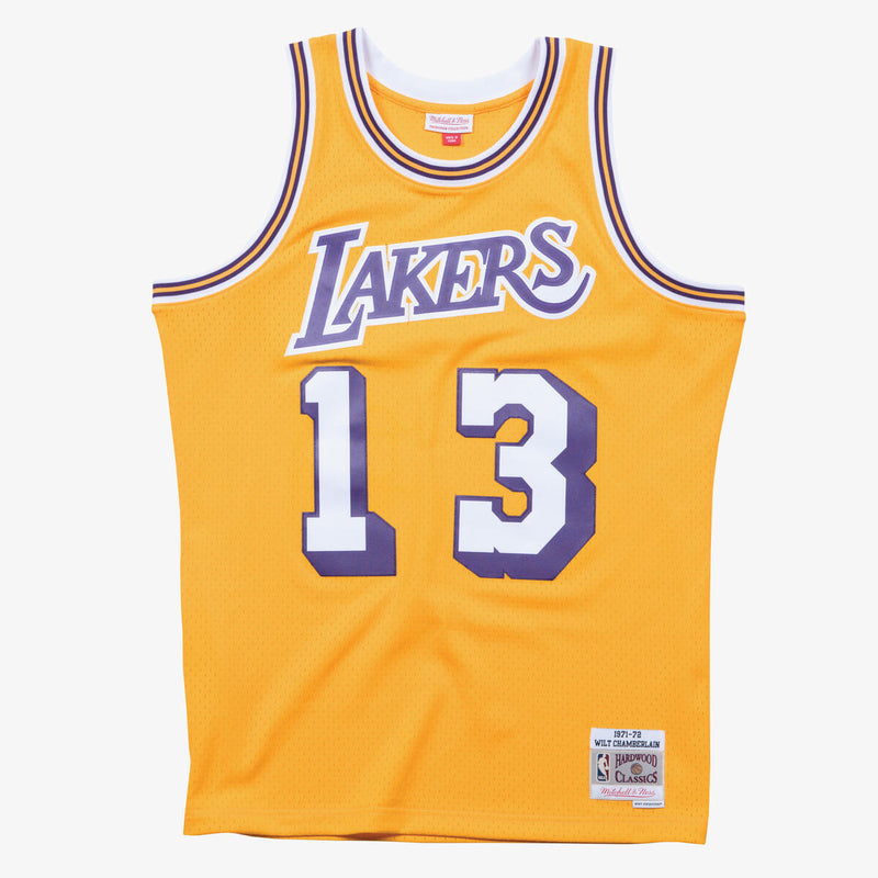 NBA SWINGMAN JERSEY LAKERS 1971-1972 WILT CHAMBERLAIN - Light Gold - Image 1