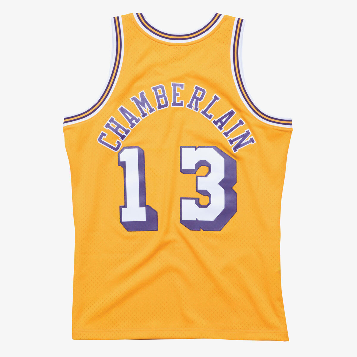 NBA SWINGMAN JERSEY LAKERS 1971-1972 WILT CHAMBERLAIN - Light Gold - Image 2
