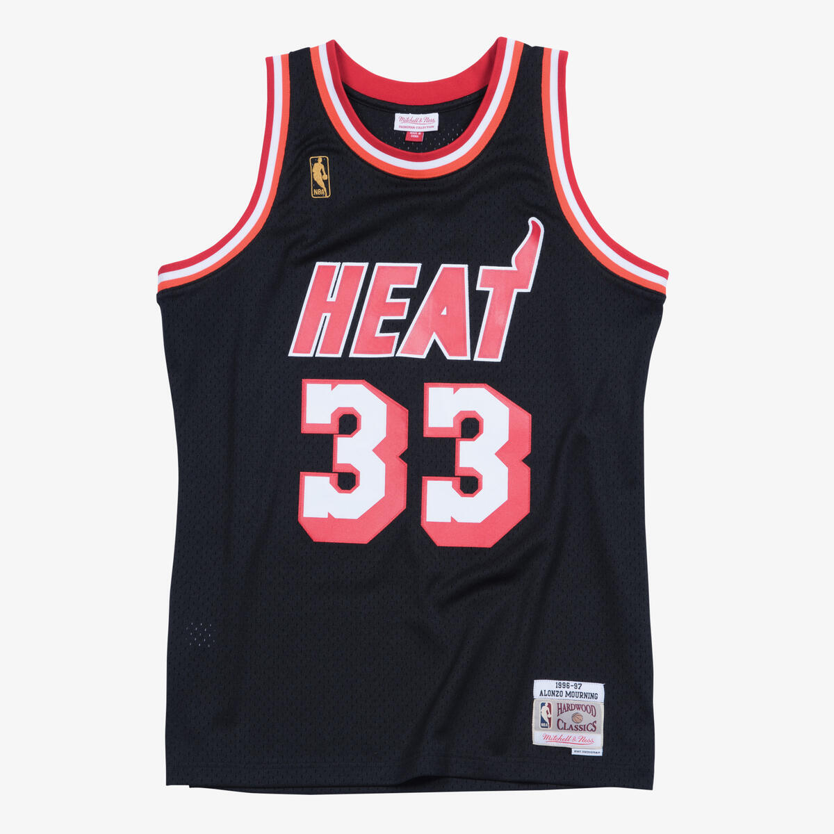 NBA SWINGMAN JERSEY HEAT 96-97 ALONZO MOURNING - Black - Image 1
