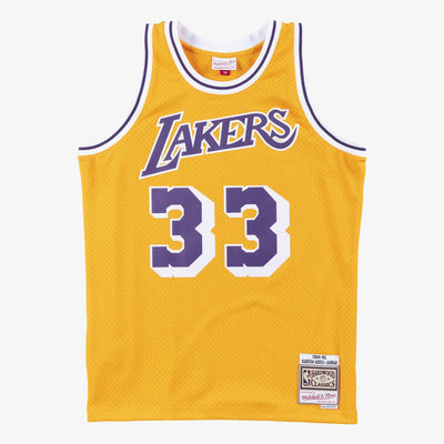 NBA SWINGMAN JERSEY LAKERS 1984 KAREEM ABDUL-JABBAR - Light Gold - Image 1