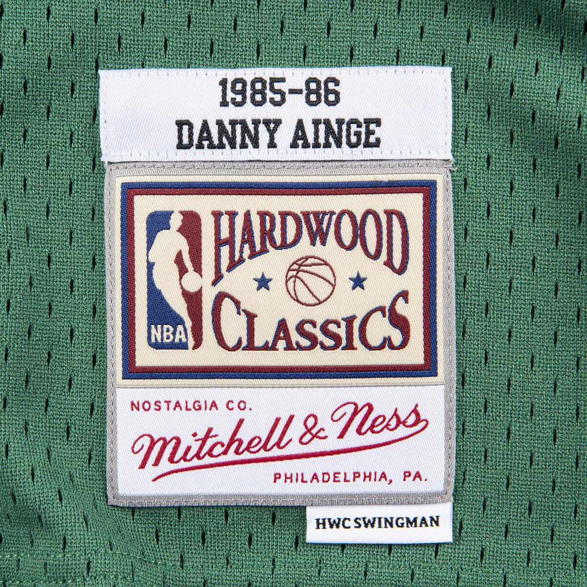 NBA SWINGMAN JERSEY CELTICS 1985 DANNY AINGE - KELLY GREEN - Image 3