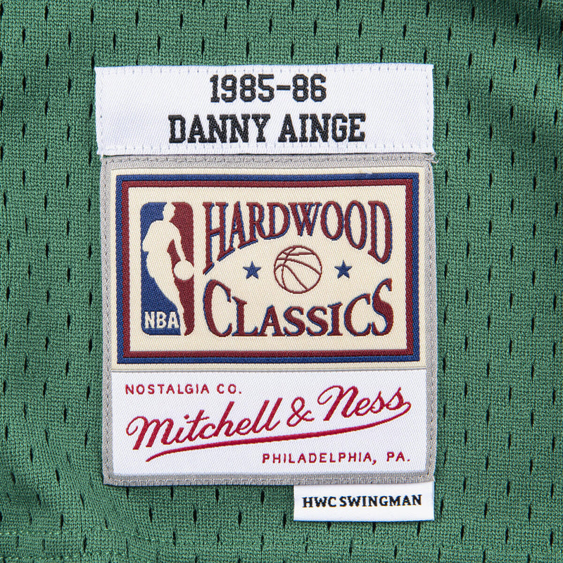 NBA SWINGMAN JERSEY CELTICS 1985 DANNY AINGE - KELLY GREEN - Image 3