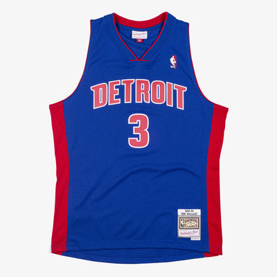 NBA SWINGMAN JERSEY PISTONS 2003 BEN WALLACE - Royal - Image 1