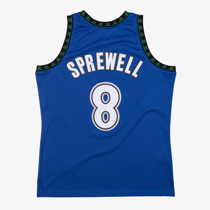 NBA SWINGMAN JERSEY TIMBERWOLVES 2003 LATRELL SPREWELL - Magic Blue - Image 2