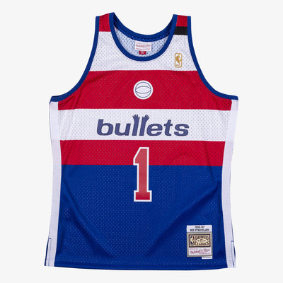 NBA SWINGMAN JERSEY BULLETS 1996 ROD STRICKLAND - Royal-Red - Image 1