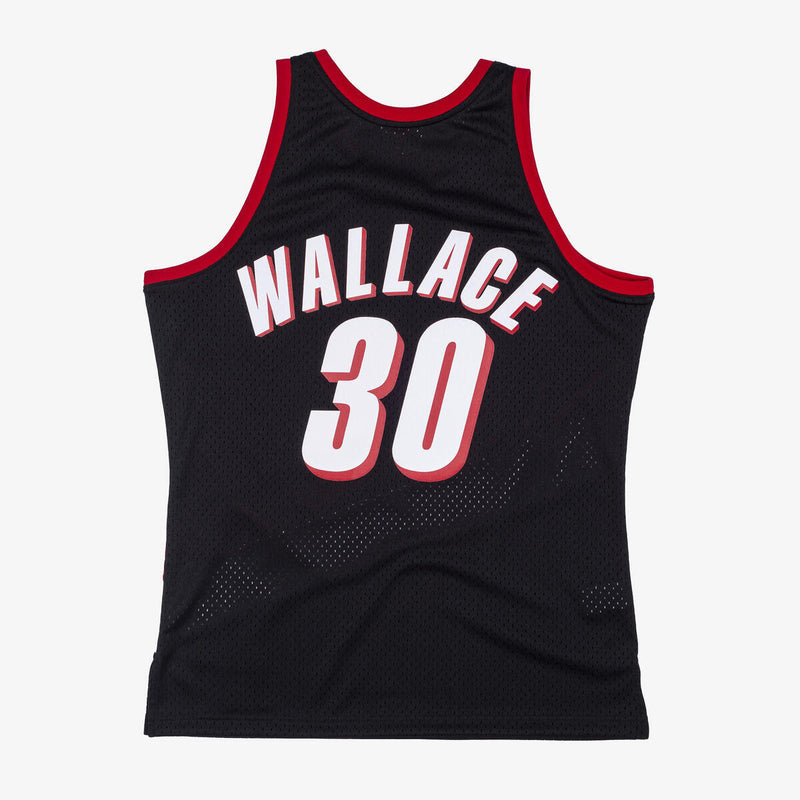 NBA SWINGMAN JERSEY TRAIL BLAZERS 1999 RASHEED WALLACE - Black - Image 2