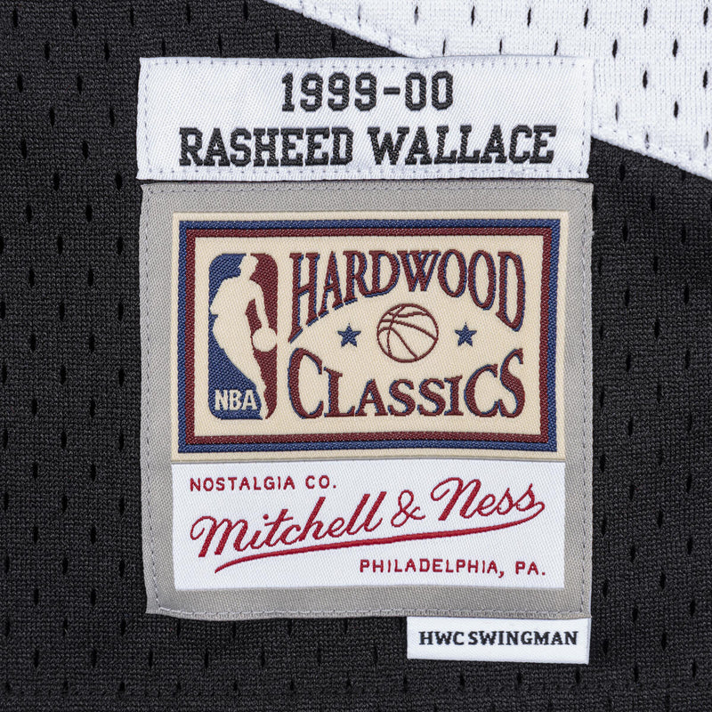 NBA SWINGMAN JERSEY TRAIL BLAZERS 1999 RASHEED WALLACE - Black - Image 3