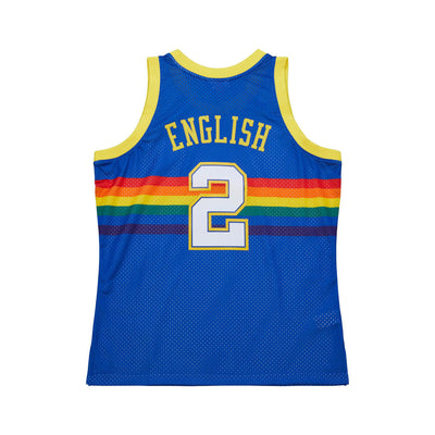 NBA SWINGMAN JERSEY NUGGETS 1987 ALEX ENGLISH - Royal - Image 2