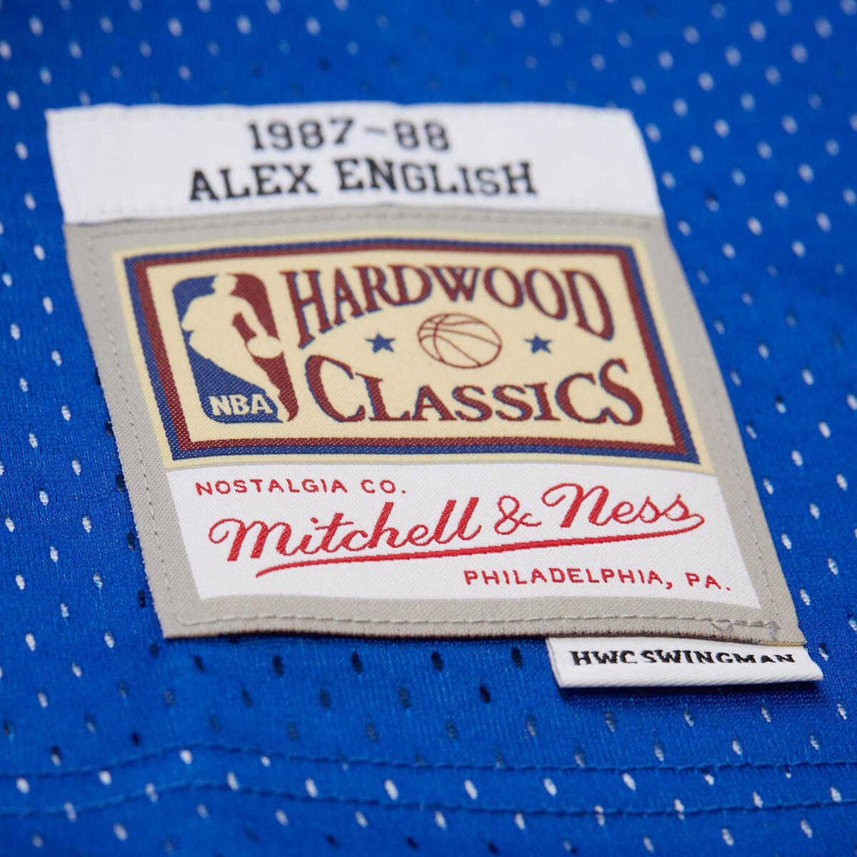 NBA SWINGMAN JERSEY NUGGETS 1987 ALEX ENGLISH - Royal - Image 7