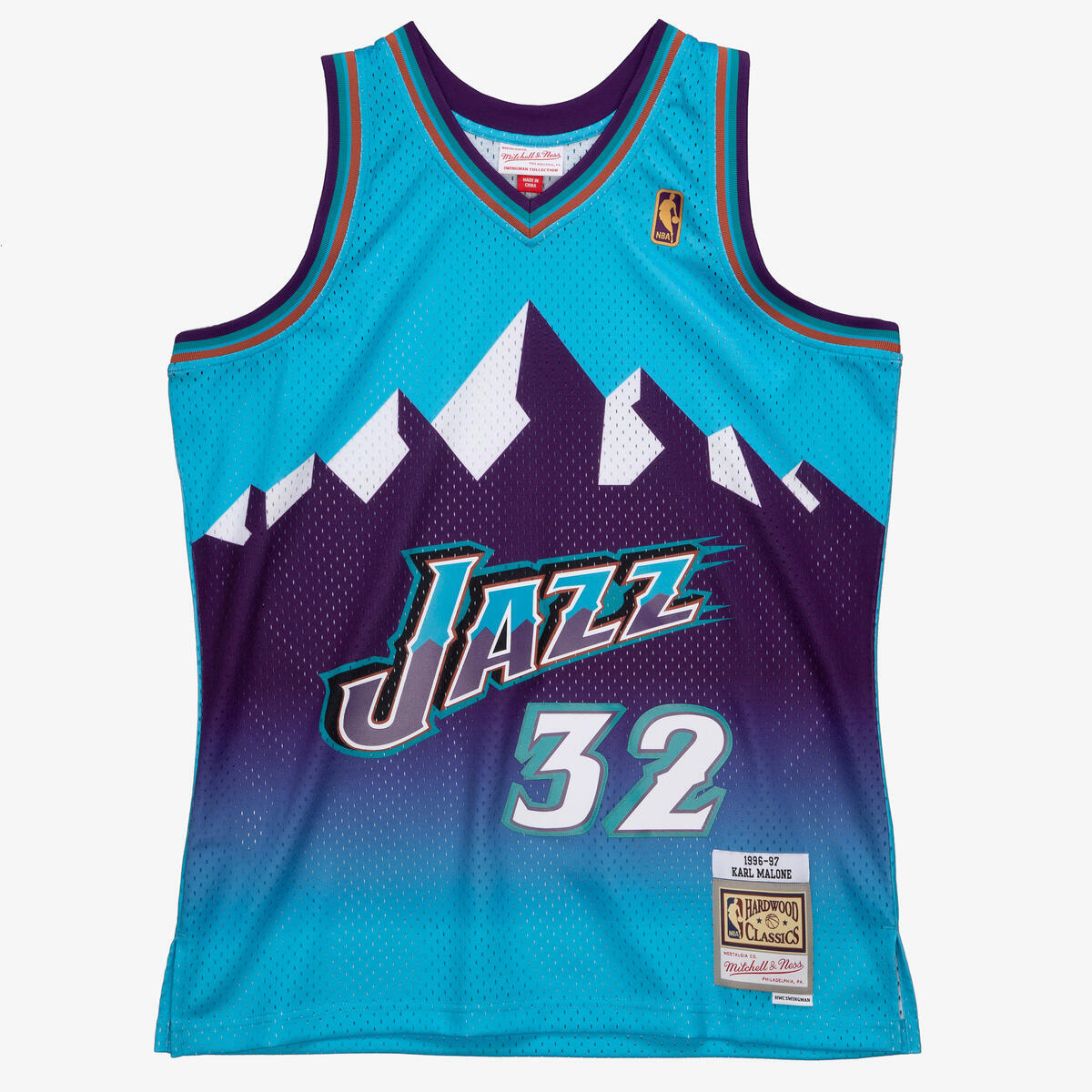 NBA RELOAD SWINGMAN JERSEY JAZZ 1996 KARL MALONE - Blue - Image 1