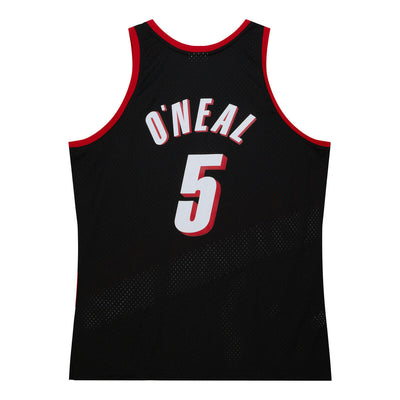 NBA SWINGMAN ROAD JERSEY TRAIL BLAZERS 1999 JERMAINE O'NEAL - Black - Image 2
