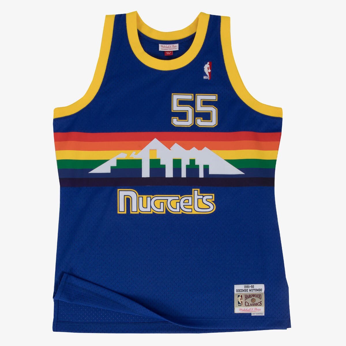 NBA SWINGMAN ROAD JERSEY NUGGETS 1991 DIKEMBE MUTOMBO - Royal - Image 1