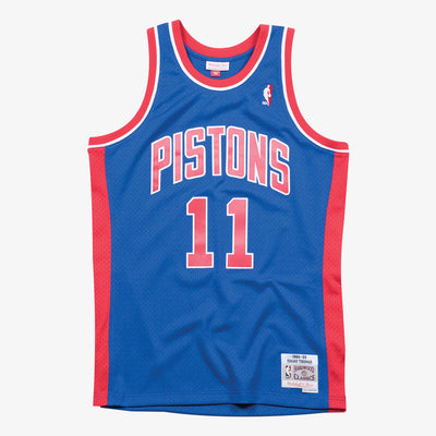 NBA SWINGMAN ROAD JERSEY PISTONS 1988 ISIAH THOMAS - Royal - Image 1