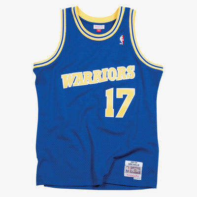 NBA SWINGMAN ROAD JERSEY WARRIORS 1993 CHRIS MULLIN - Royal - Image 1