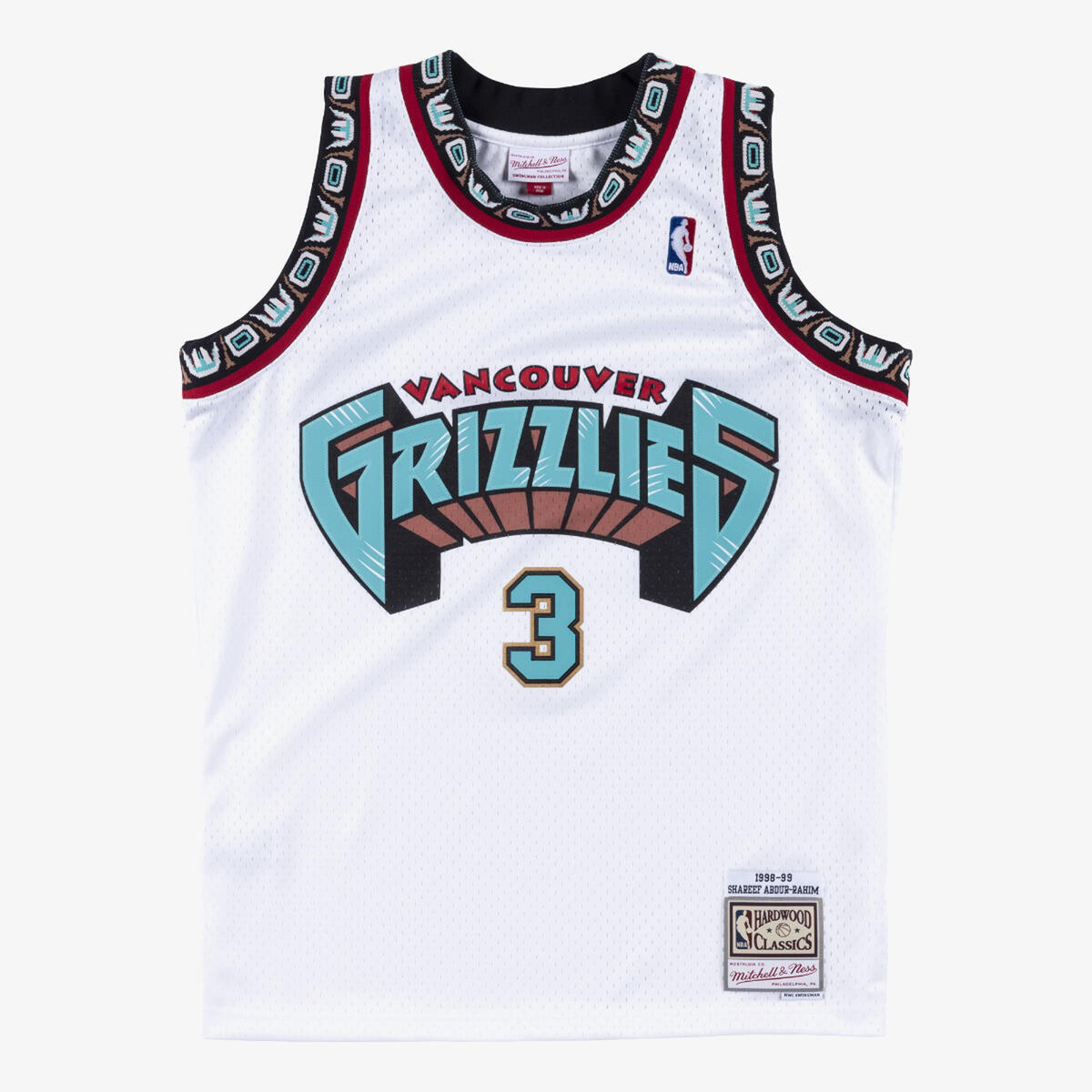 NBA SWINGMAN HOME JERSEY 1998 GRIZZLIES SHAREEF ABDUR_RAHIM - White - Image 1