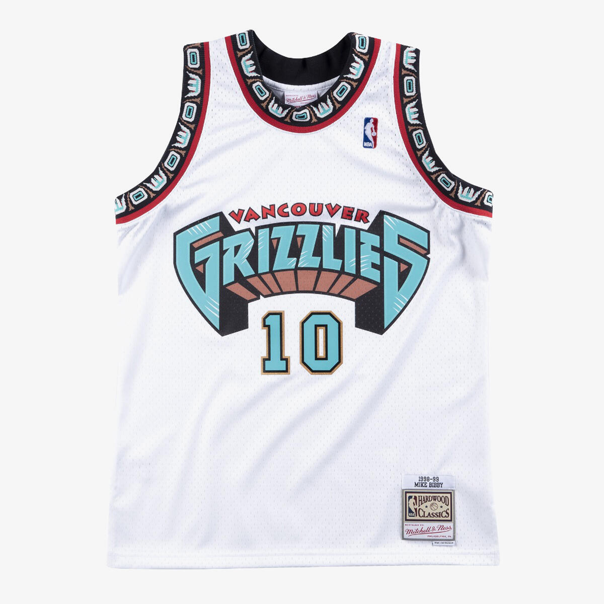 NBA SWINGMAN HOME JERSEY 1998 GRIZZLIES MIKE BIBBY - White - Image 1