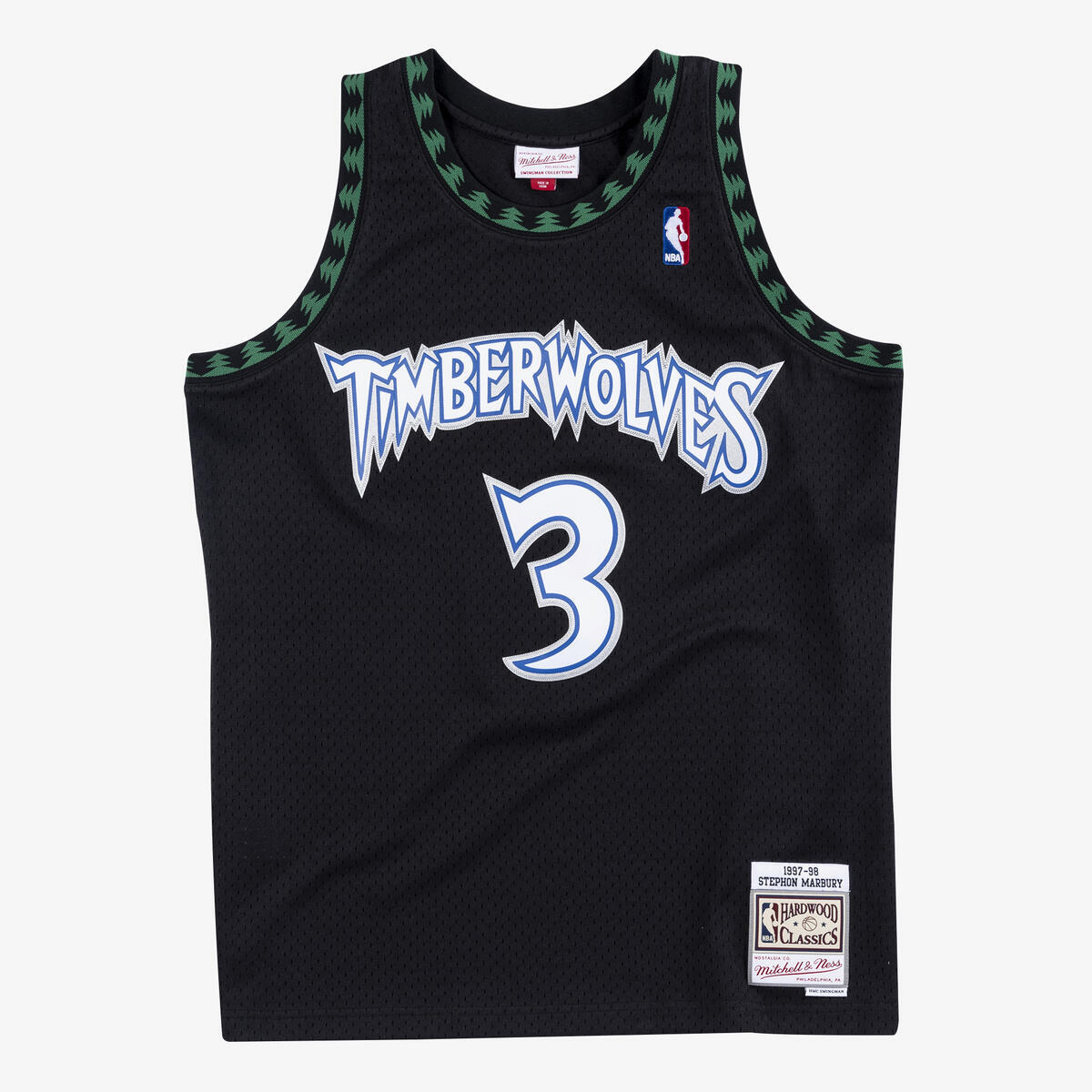NBA SWINGMAN ALTERNATE JERSEY 1997 STEPHON MARBURY - Black - Image 1