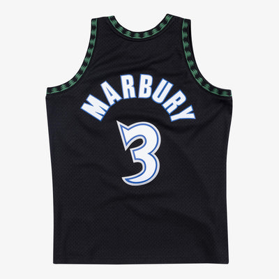 NBA SWINGMAN ALTERNATE JERSEY 1997 STEPHON MARBURY - Black - Image 2