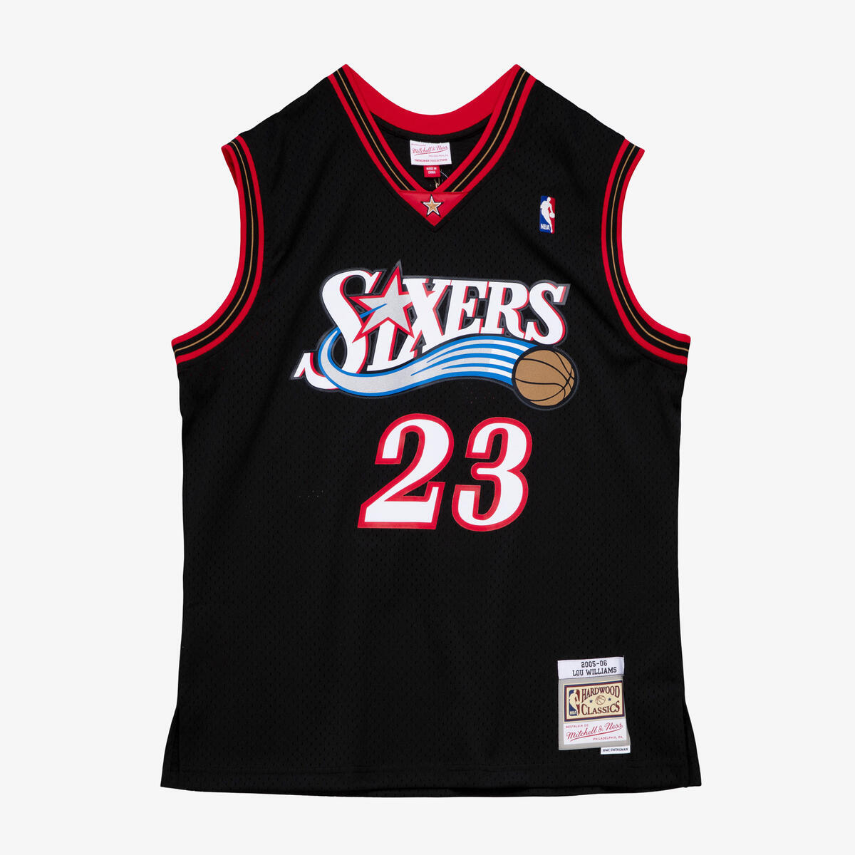 NBA SWINGMAN JERSEY 76ERS 2005 LOU WILLIAMS - Black - Image 1