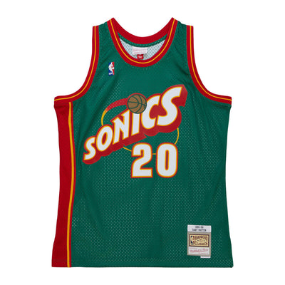 NBA SWINGMAN JERSEY SUPERSONICS 1995 GARY PAYTON - KELLY GREEN - Image 1