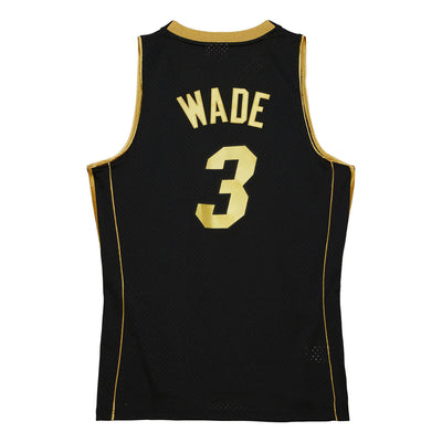 NBA BLACK GOLD SWINGMAN JERSEY HEAT 2005 DWYANE WADE - Black - Image 2