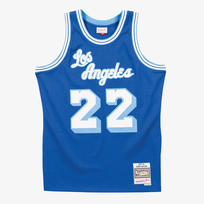 NBA SWINGMAN JERSEY LAKERS 1960 ELGIN BAYLOR - Royal - Image 1