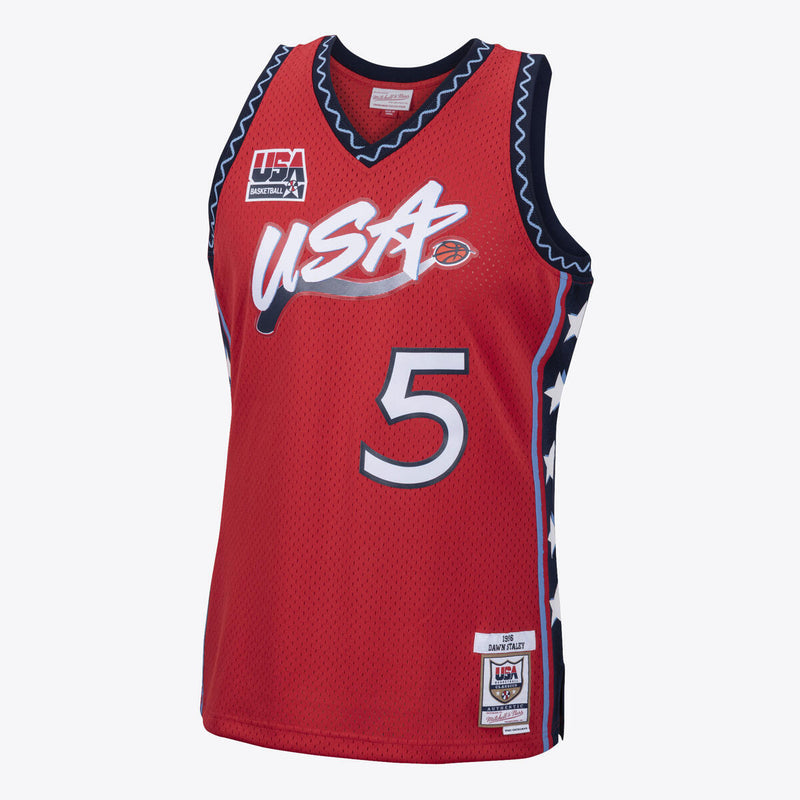 NBA SWINGMAN JERSEY USA 1996 DAWN STALEY University Red SMJYLG19093-USASCAR96DSY - Image 5