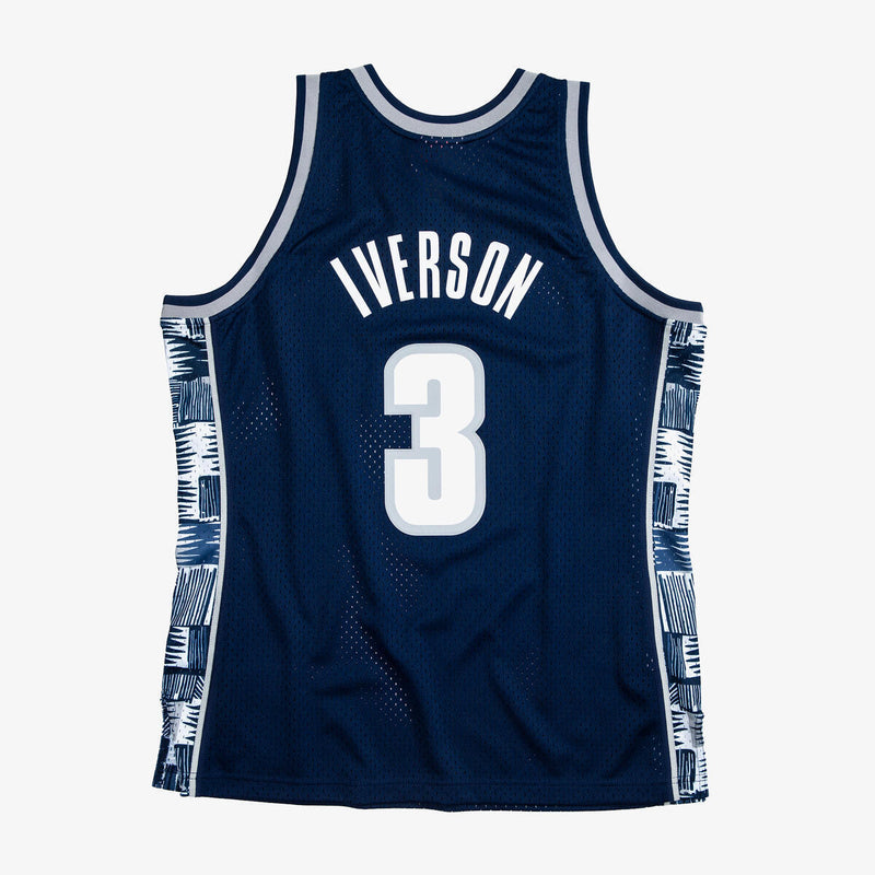 NCAA JERSEY GEORGETOWN 1995 ALLEN IVERSON - Navy - Image 2