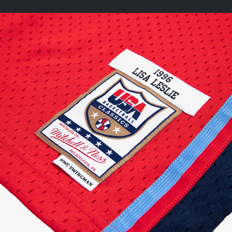 NBA SWINGMAN JERSEY USA 1996 LISA LESLIE - University Red - Image 3