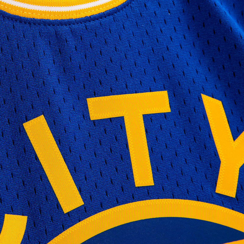 NBA SWINGMAN JERSEY WARRIORS 1966 RICK BARRY - Royal - Image 4