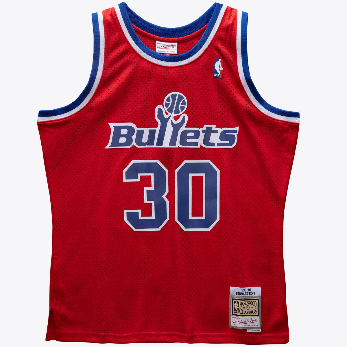NBA SWINGMAN JERSEY BULLETS 1990 BERNARD KING - University Red - Image 1