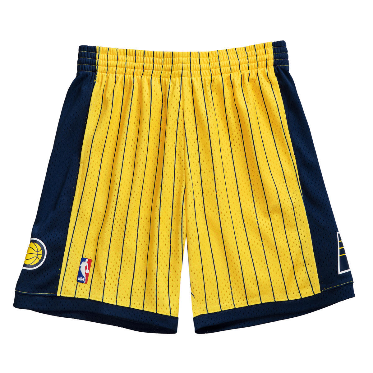 NBA SWINGMAN SHORTS PACERS 99 Yellow-Navy SMSHAC19177-IPAYWNY99 - Image 1