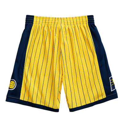 NBA SWINGMAN SHORTS PACERS 99 Yellow-Navy SMSHAC19177-IPAYWNY99 - Image 2