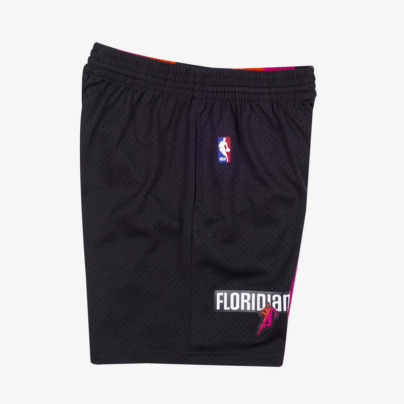 NBA SWINGMAN SHORTS HEAT 05 - Black - Image 4