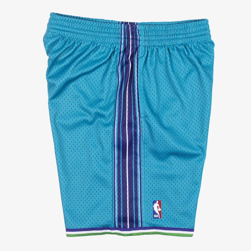 NBA ROAD SWINGMAN SHORTS HORNETS 99-00 - Teal - Image 4