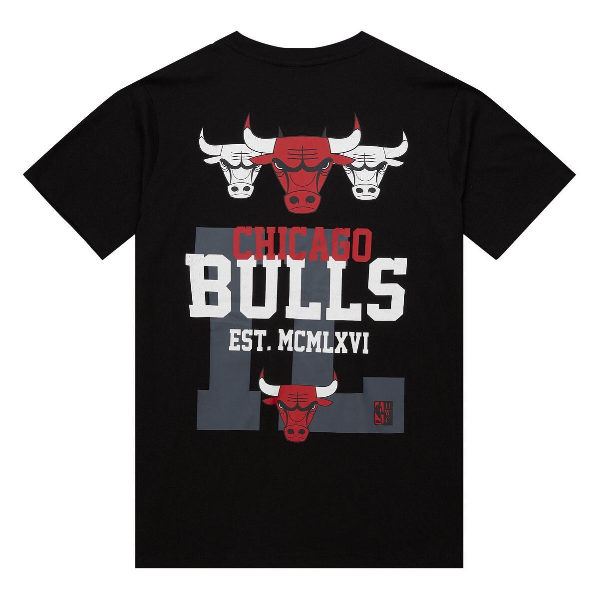 NBA HOME TEAM SS TEE HWC BULLS Black SS10001-CBUBLCK - Image 2