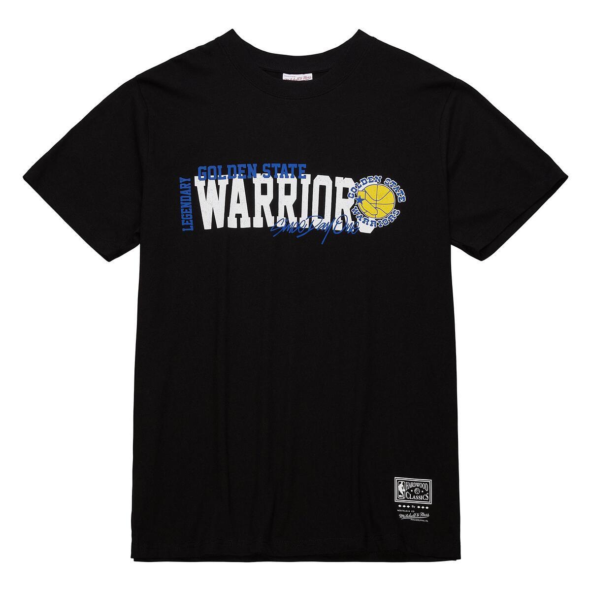 NBA HOME TEAM SS TEE HWC WARRIORS Black SS10001-GSWBLCK - Image 1