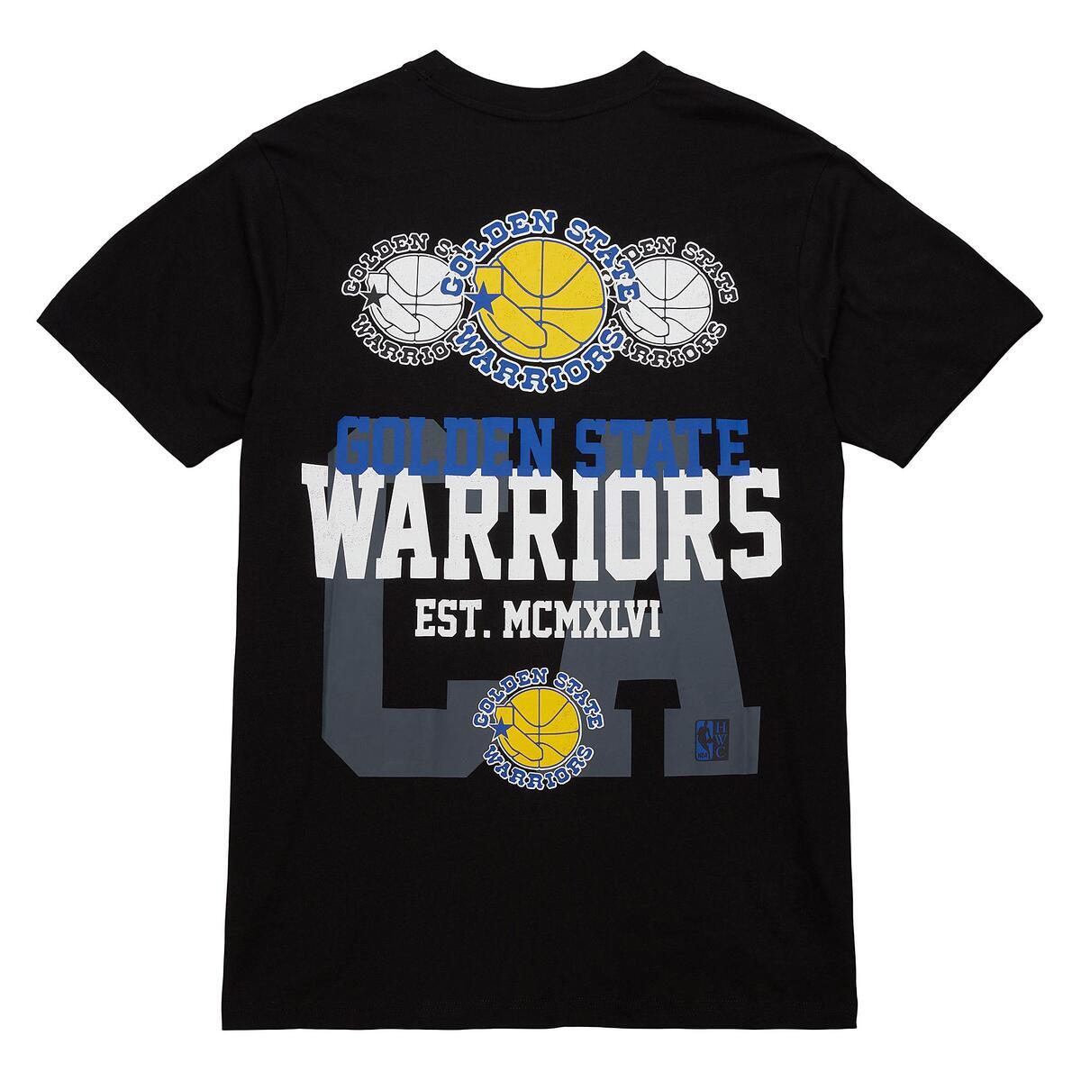 NBA HOME TEAM SS TEE HWC WARRIORS Black SS10001-GSWBLCK - Image 2