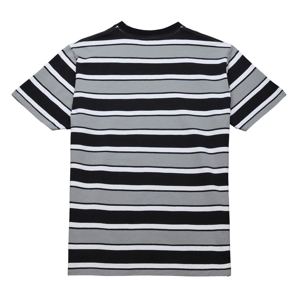 NBA STRIPED SS SHIRT WARRIORS Black SS10114-GSWBLCK - Image 2