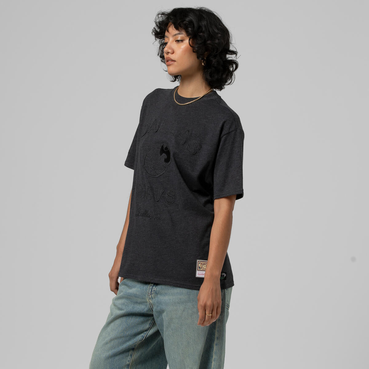 NBA WOMEN'S BOYFRIEND TEE MAVERICKS - Black - Image 8