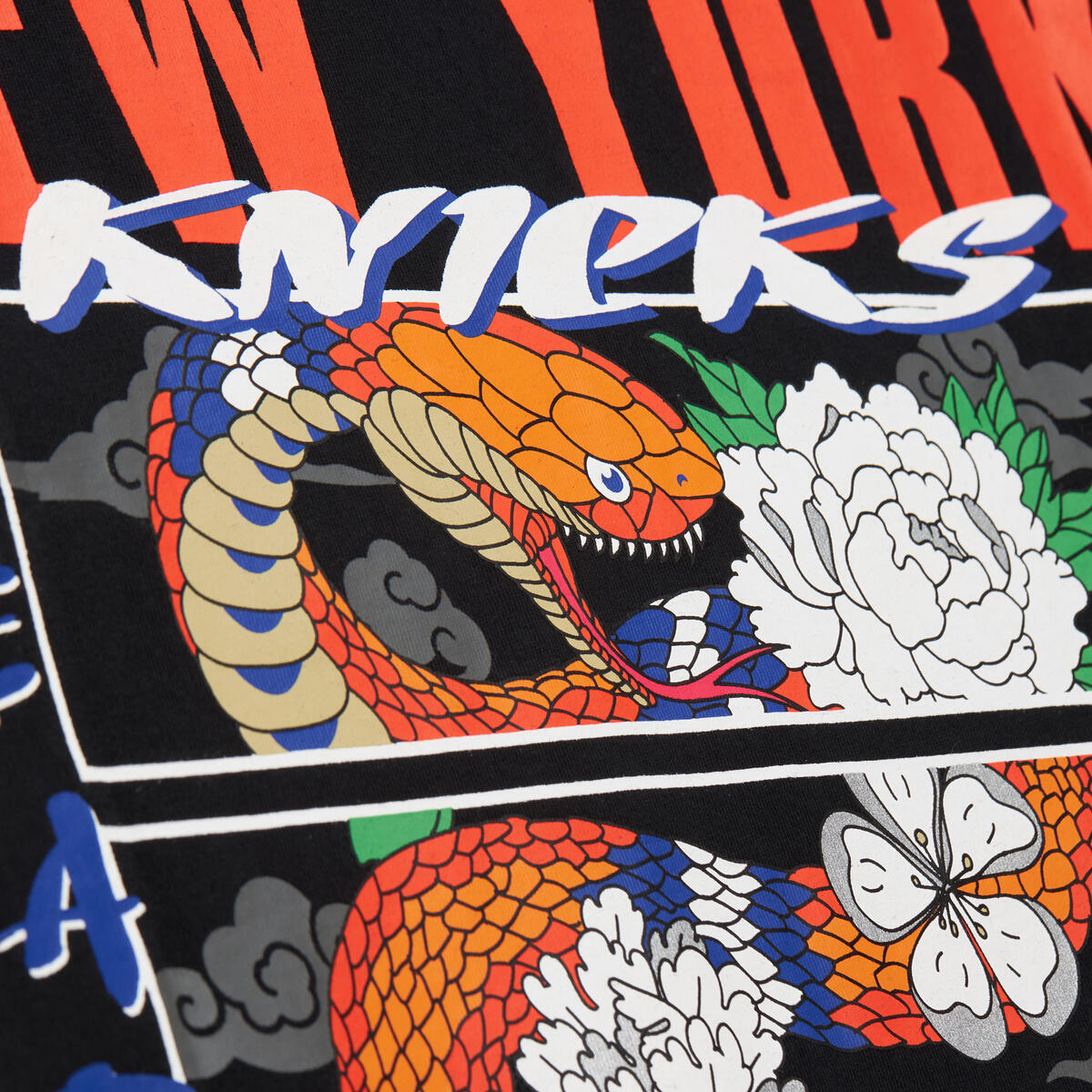 NBA ASIAN HERITAGE YOT SNAKE SS TEE KNICKS Black SS10866-NYKBLCK - Image 5