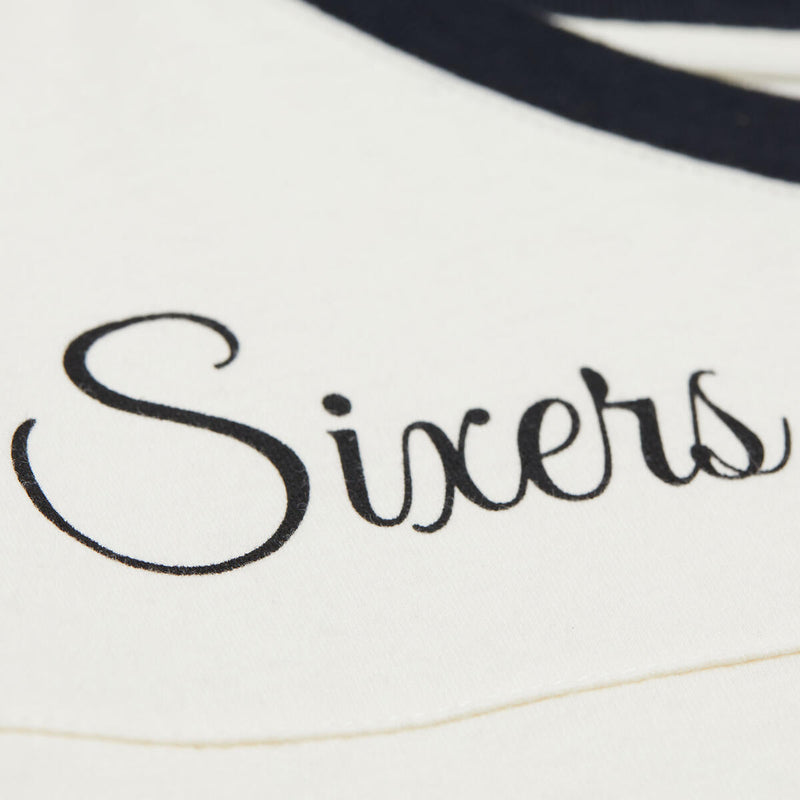 NBA CROPPED YOKE TEE 76ERS - Image 5