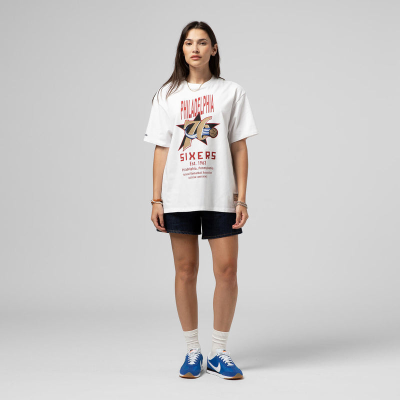 NBA BOYFRIEND TEE 76ERS - White - Image 5